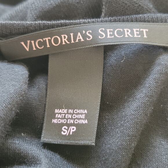 Small Victoria's Secret Black Maxi Tank Dress With Sheer Striped Skirt - Picture 6 of 6